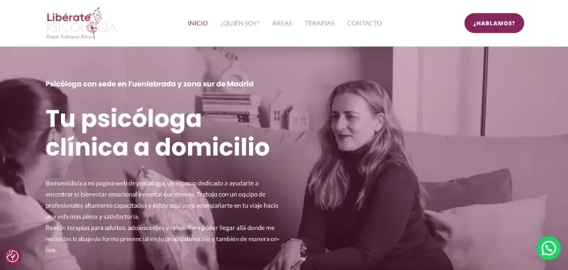 diseño web liberatepsicologia.com