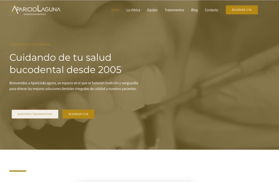 Diseño web para clínica dental
